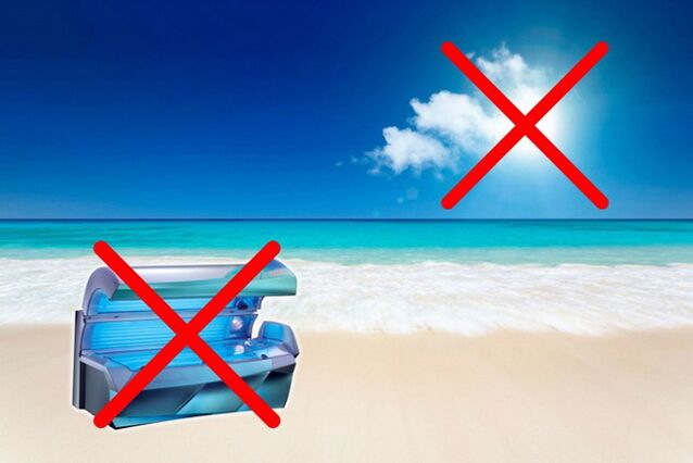 Tanning mat Krampfadern